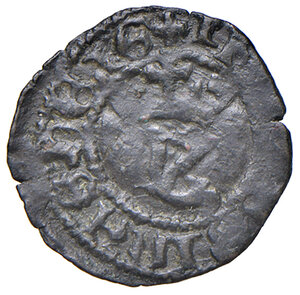 obverse: Napoli. Giovanna II di Durazzo (1414-1435). Denaro MI gr. 0,47. P.R. 1. MEC 14, 740 (1417). MIR 47. Giuliani-Fabrizi 120. Acquistato privatamente da Numismatica de Falco, Napoli. Molto raro. BB 