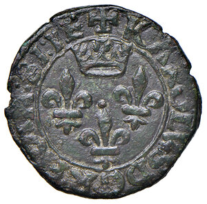 obverse: Napoli. Carlo VIII re di Francia (1495). Cavallo AE gr. 2,05. CNI 27. P.R. 7. MIR 99 (disegnato). Acquistato privatamente da Numismatica de Falco, Napoli. Rarissimo. q.SPL  