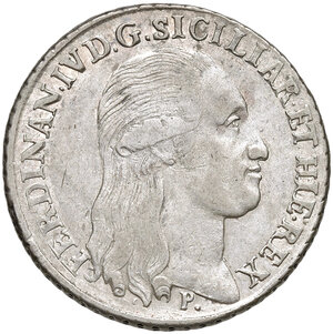 obverse: Napoli. Ferdinando IV di Borbone (1759-1816). I periodo: 1759-1799. Mezza piastra da 60 grana 1796 AG gr. 13,75. P.R. 75. MIR 380. Magliocca 271. Rara. Buon BB