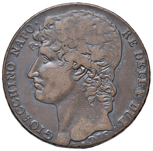 obverse: Napoli. Gioacchino Murat (1808-1815). Monetazione napoletana, 1808-1811. Da 3 grana 1810 CU. Pagani 49i. P.R. 5. MIR 436. Magliocca 410. Rara. BB 