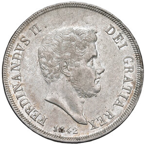 obverse: Napoli. Ferdinando II di Borbone (1830-1859). Da 120 grana 1842 AG. Pagani 203. P.R. 67. MIR 501/2. Magliocca 550. q.SPL/SPL