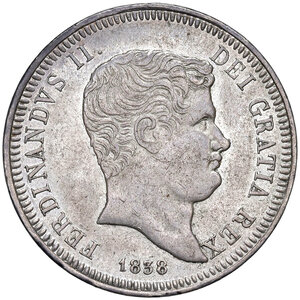 obverse: Napoli. Ferdinando II di Borbone (1830-1859). Da 60 grana 1838 AG. Pagani 234. P.R. 96. MIR 505/3. Magliocca 577. SPL 