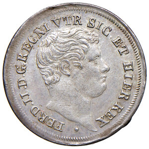 obverse: Napoli. Ferdinando II di Borbone (1830-1859). Da 5 grana 1847 AG. Pagani 318. P.R. 176. MIR 516/5. Magliocca 661. Molto rara. Migliore di SPL 