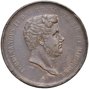 obverse: Napoli. Ferdinando II di Borbone (1830-1859). Da 10 tornesi 1839 CU. Pagani 334a. P.R. 188. MIR 519. Magliocca 674. Colpetti sul bordo, altrimenti q.SPL 