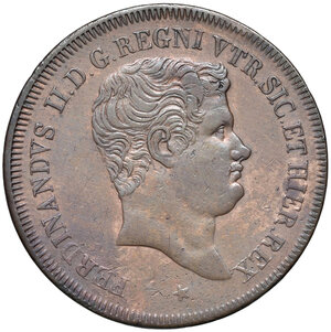 obverse: Napoli. Ferdinando II di Borbone (1830-1859). Da 5 tornesi 1839 CU. Pagani 360. P.R. 212. MIR 522/7. Magliocca 700. BB 