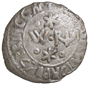 obverse: Palermo. Guglielmo II re di Sicilia (1166-1189). Apuliense AG gr. 1,60. Spahr 111. Travaini 363. MEC 14, 396. MIR 439. D’Andrea Normanni 361. Raro. Buon BB 