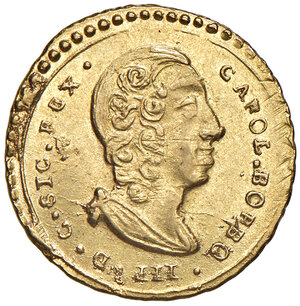 obverse: Palermo. Carlo di Borbone (1734-1759). Emissioni anteriori all’incoronazione, 1734-1735. Oncia 1735 AV gr. 4,42. Spahr 3. MIR 548. q.SPL 