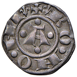 obverse: Bologna. Comune (1191-1337). Bolognino grosso 1306-1307 (simbolo: gigli) AG gr. 1,47. Chimienti 45. Patina di medagliere, q.SPL 