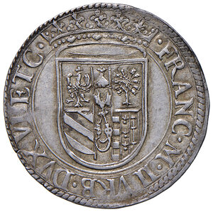 obverse: Pesaro. Francesco Maria II della Rovere (1574-1624). Paolo AG gr. 3,25. CNI 14/58. Cavicchi PS, 151. Raro e difficilmente reperibile in questo stato di conservazione, q.SPL 