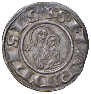 reverse: Pisa. Repubblica. Emissioni a nome di Federico I (1155-1312). Grosso da 12 denari 1220-1250 (segno: stella) AG gr. 1,68. CNI 18/19. MIR 394/3.  Bella patina di medagliere ed esemplare con i ritratti insolitamente ben coniati, SPL 