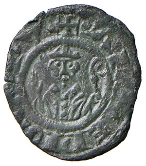 obverse: Ravenna. Emissioni arcivescovili (secc. XIII-XIV). Mezzo denaro MI gr. 0,33. CNI 14. Di Virgilio 28. MIR 1252. Rarissimo. BB 