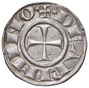 obverse: Rimini. Comune (1265-1385). Grosso agontano AG gr. 2,31. CNI 10 var. MIR 1353 var. Bellesia Rimini 3/c. Esemplare che presenta una piccola X, segno segreto di zecca, sopra la E di GAVDECIVS nella legenda del rovescio. Con riferimento a queste emissioni si veda l’articolo di Renato Villoresi su Cronaca Numismatica online del 1 aprile 2024. Raro. Migliore di BB 