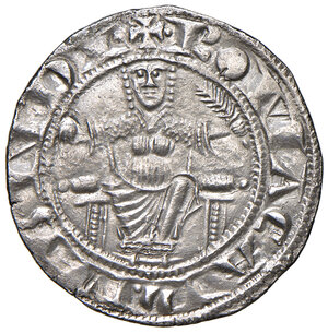 reverse: Roma. Senato Romano (1184-1439). Monete anonime (secc. XIII-XIV). Grosso (1257-1270) AG gr. 3,22. Muntoni 62. Berman 110. MIR 116. Raro. Gradevole esemplare, SPL 