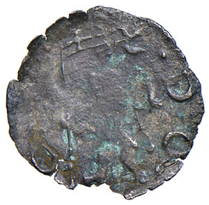 reverse: Bologna. Anonime pontificie sec. XVI. Denaro o picciolo (1580-1586) MI gr. 0,20. Muntoni –. Berman –. Chimienti 433. MIR 1361/2. Rarissimo. BB 