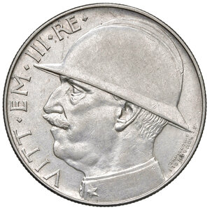 obverse: Savoia. Vittorio Emanuele III re d’Italia (1900-1946). Da 20 lire 1928/VI AG. Elmetto. Pagani 680. MIR 1129a. Buon BB 