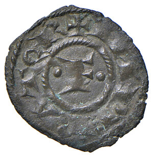 obverse: Brindisi. Federico II di Svevia re di Sicilia (1198-1250) e imperatore dal 1220. Quarto di denaro 1221 MI gr. 0,31. Spahr 111. MEC 14, 543. D’Andrea Hohenstaufen 117. Molto raro. Migliore di BB 