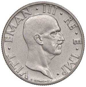 obverse: Savoia. Vittorio Emanuele III re d’Italia (1900-1946). Da 50 centesimi 1937/XV AC. Impero. Per numismatici. Pagani 819. MIR 1151k. Tiratura di 50 esemplari. Rarissima. FDC 