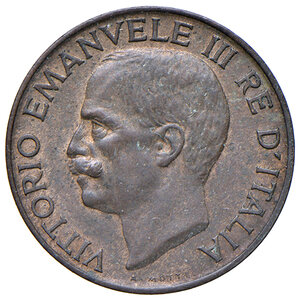 obverse: Savoia. Vittorio Emanuele III re d’Italia (1900-1946). Da 5 centesimi 1919 CU. Prova. Pagani prove e progetti 377. Luppino 590. Molto rara. q.FDC 