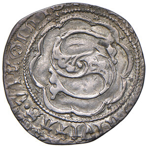 obverse: Siena. Repubblica. Emissioni del 1404-1555. Grosso da 5 soldi e 6 denari (1404-1423) AG gr. 2,05. MIR 514/4 (segno 49). Castelli 77/6 (segno 32). Raro. Tosato, buon BB 