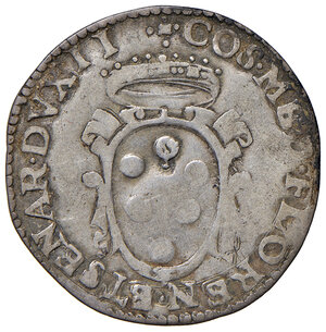 obverse: Siena. Cosimo I de’ Medici duca di Firenze e Siena (1555-1569). Giulio AG gr. 2,85. MIR 579. Molto raro. q.BB 