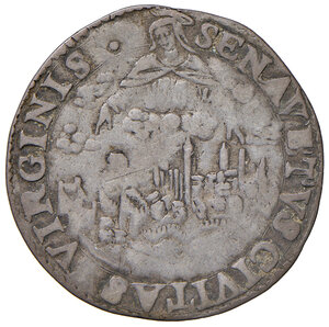 reverse: Siena. Cosimo I de’ Medici duca di Firenze e Siena (1555-1569). Giulio AG gr. 2,85. MIR 579. Molto raro. q.BB 