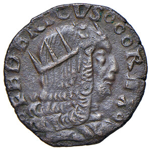 obverse: Tagliacozzo. Federico III d’Aragona (1496-1501). Cavallo AE gr. 1,69. MEC 14, 1074. D’Andrea-Andreani 4. MIR 799. Vall-Llosera i Tarrés 358. Ribattuto su cavallo di Carlo VIII re di Francia. Rarissimo. Bel ritratto, buon BB/BB 