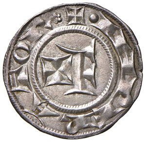 obverse: Trento. Emissioni anonime vescovili (dal 1255). Grosso da 20 denari AG gr. 1,69. CNI 6. CNTM T40. MEC 12, 939. MIR 242. SPL 