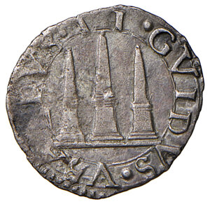 obverse: Urbino. Guidobaldo II della Rovere (1538-1574). Soldino AG gr. 0,42. CNI 165. Cavicchi 127. q.SPL 