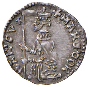 obverse: Venezia. Marco Corner (1365-1368). Soldino AG gr. 0,58. Paolucci 2. SPL 