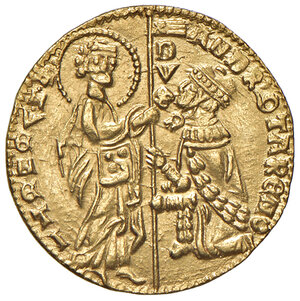 obverse: Venezia. Andrea Contarini (1368-1382). Ducato AV gr. 3,51. Paolucci 1. Migliore di SPL