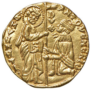 obverse: Venezia. Antonio Venier (1382-1400). Ducato AV gr. 3,48. Paolucci 1. SPL 