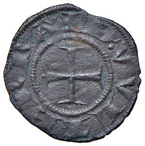 reverse: Casole. Ranuccio Allegretti vescovo (1321-1348). Denaro picciolo (dal 1322) MI gr. 0,40. CNI 3 (Berignone). MIR 32/2. Villoresi 13. Raro. BB 