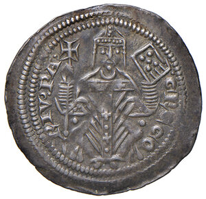 obverse: Aquileia. Gregorio di Montelongo (1251-1269). Denaro AG gr. 1,17. Bernardi 21. MIR 18. MEC 12, 845. q.SPL 