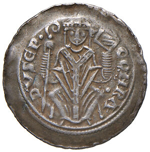 obverse: Trieste. Corrado (1213-1230). Denaro AG gr. 0,98. Bernardi C, pag. 71. MIR 280. MEC 12, –. Estremamente raro. Migliore di BB 