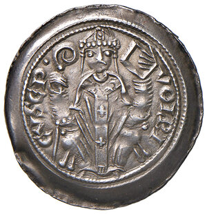 obverse: Trieste. Volrico de Portis (1234-1254). Denaro AG gr. 1,06. Bernardi VS, pag. 73. MIR 282. MEC 12, 947. Raro. q.SPL