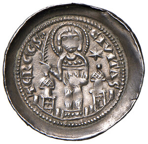 reverse: Trieste. Volrico de Portis (1234-1254). Denaro AG gr. 1,06. Bernardi VS, pag. 73. MIR 282. MEC 12, 947. Raro. q.SPL