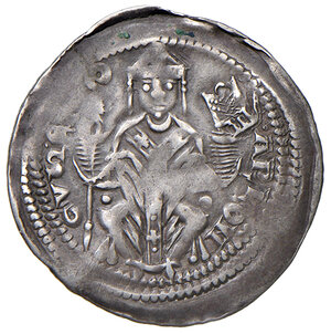 obverse: Trieste. Arlongo (1254-1280). Denaro AG gr. 1,05. Bernardi AC, pag. 82. MIR 289. MEC 12, 955. Raro. Graffietti al rov., altrimenti BB 