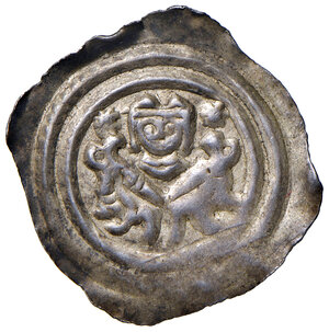 obverse: Griffen. Berthold von Leiningen (1258-1285). Bracteato AG gr. 0,56. CNA Ce1. Buon BB 