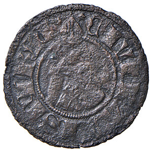 obverse: Fermo. Emissioni autonome sec. XV. Quattrino MI gr. 0,61. CNI 6. Bellesia Fermo 3. Rarissimo. MB 