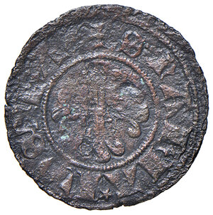 reverse: Fermo. Emissioni autonome sec. XV. Quattrino MI gr. 0,61. CNI 6. Bellesia Fermo 3. Rarissimo. MB 