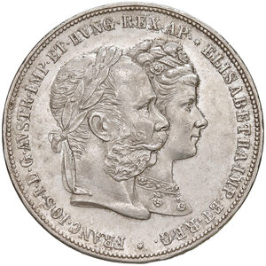 obverse: Austria. Francesco Giuseppe I d’Asburgo-Lorena imperatore (1848-1916). Da 2 gulden 1879 (Vienna) AG. Herinek 824. SPL 