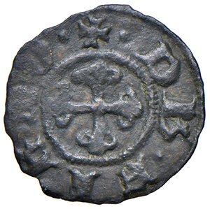 obverse: Fermo. Emissioni autonome sec. XV. Picciolo MI gr. 0,49. CNI 23. Bellesia Fermo –. Molto raro. BB 