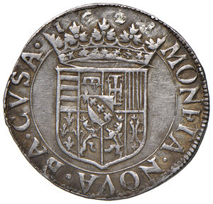 reverse: Francia. Ducato di Lorena. Carlo IV (1624-1675). Testone 1628 a nome di Francesco II (Nancy) AG gr. 8,60. KM 35 (Germania). Ex Asta del Titano 8/2001, 232. Buon BB 