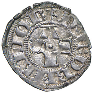 obverse: Fermo. Ludovico Migliorati (1425-1428). Bolognino AG gr. 1,03. CNI 7 var. Bellesia Fermo 1. SPL 