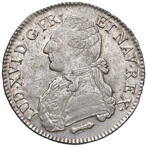 obverse: Francia. Luigi XVI (1774-1792). Scudo 1785-Q (Perpignan) AG gr. 29,50. Duplessy 1708. Davenport 1333. q.SPL 