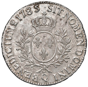 reverse: Francia. Luigi XVI (1774-1792). Scudo 1785-Q (Perpignan) AG gr. 29,50. Duplessy 1708. Davenport 1333. q.SPL 