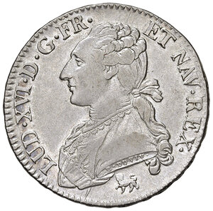 obverse: Francia. Luigi XVI (1774-1792). Mezzo scudo 1792-A (Parigi) AG gr. 14,46. Duplessy 1709. Migliore di BB  