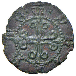 reverse: Fermo. Francesco Sforza (1434-1446). Picciolo MI gr. 0,65. CNI 26. Bellesia Fermo 11. Molto raro. Migliore di BB 