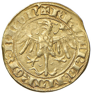 obverse: Germania. Brandeburgo. Federico I di Hohenzollern (1404-1440). Goldgulden 1419-1424 (Wöhrd, Norimberga) AV gr. 3,46. Friedberg 303. Rarissimo. BB