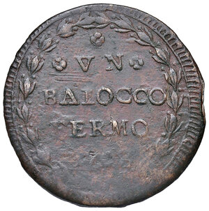 reverse: Fermo. Repubblica Romana (1798-1799). Baiocco anno I (1798) CU gr. 7,60. Pagani 46b. Muntoni 47. Bruni 29. MIR 2921/1. Raro. BB 